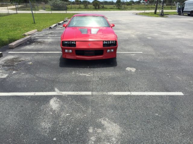 1987 Red Chevrolet Camaro Coupe