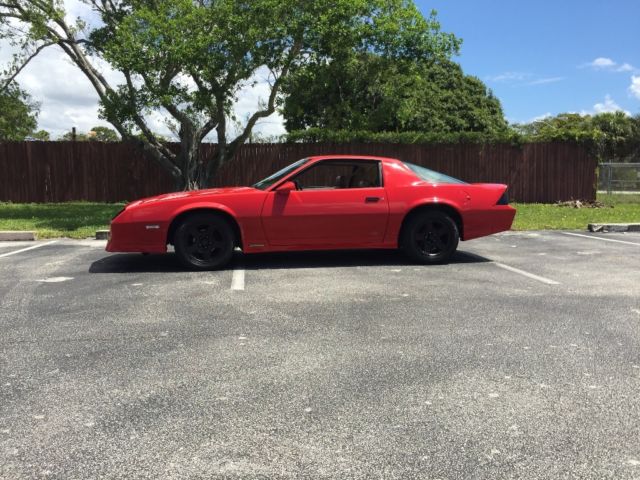 1987 Red Chevrolet Camaro Coupe