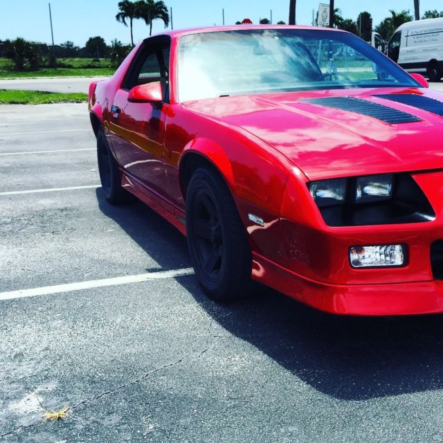 1987 Red Chevrolet Camaro Coupe