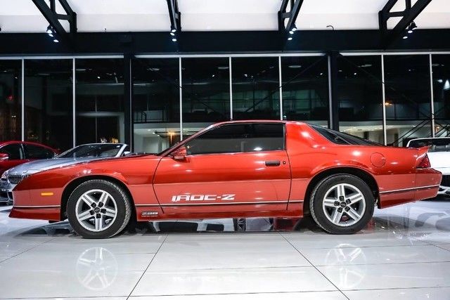 1987 Burgandy Chevrolet Camaro Coupe