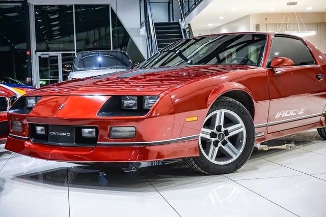 1987 Burgandy Chevrolet Camaro Coupe