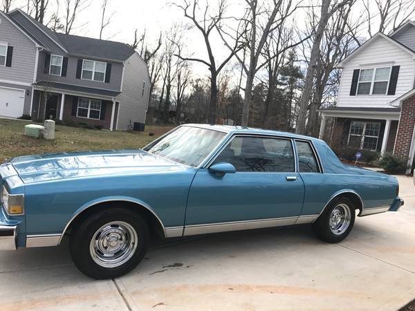 1987 Blue Chevrolet Capriceold Coupe