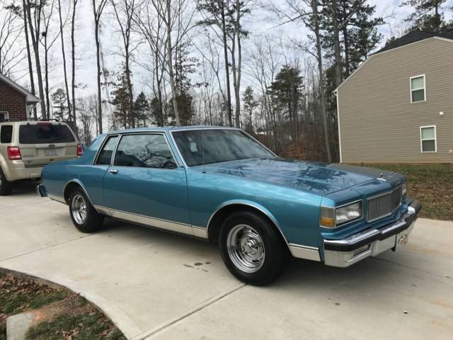 1987 Blue Chevrolet Capriceold Coupe
