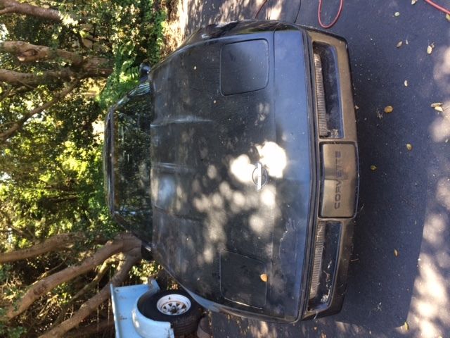 1987 Black Chevrolet Corvette Hatchback