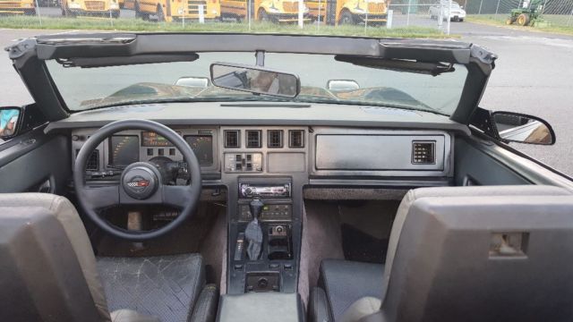 1987 Black Chevrolet Corvette Convertible