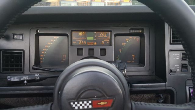1987 Black Chevrolet Corvette Convertible