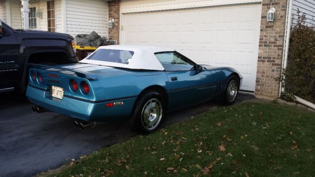 1987 Blue Chevrolet Corvette Convertible