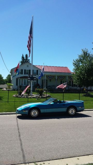 1987 Blue Chevrolet Corvette Convertible