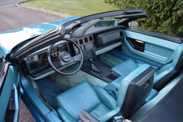 1987 Blue Chevrolet Corvette Convertible