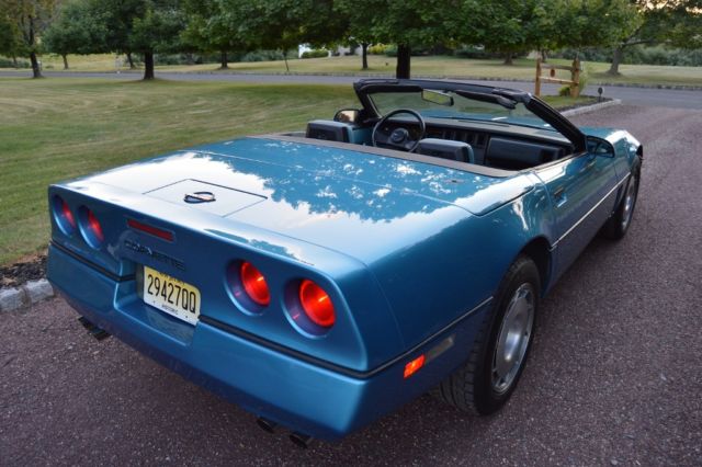 1987 Blue Chevrolet Corvette Convertible