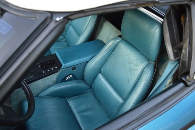 1987 Blue Chevrolet Corvette Convertible