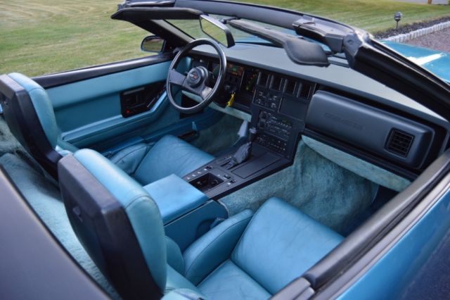 1987 Blue Chevrolet Corvette Convertible