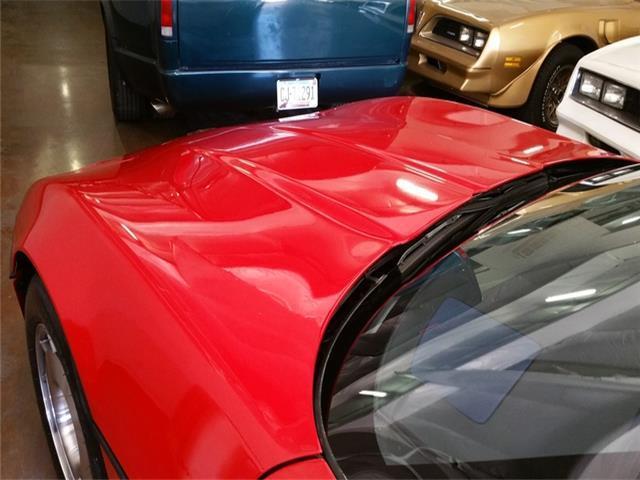 1987 Red Chevrolet Corvette --