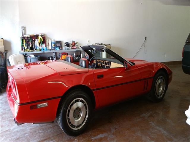 1987 Red Chevrolet Corvette --