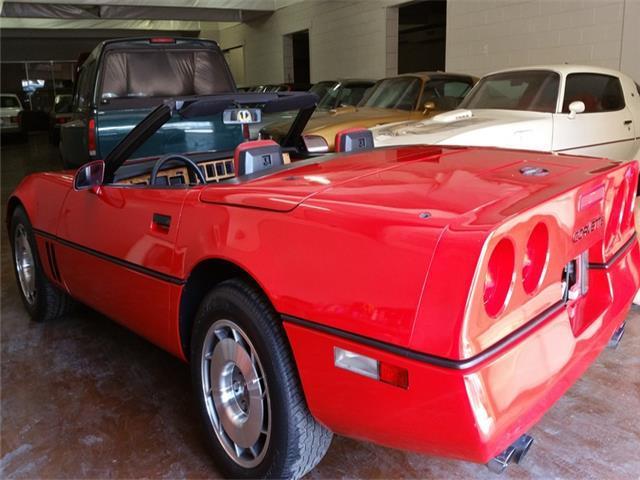 1987 Red Chevrolet Corvette --