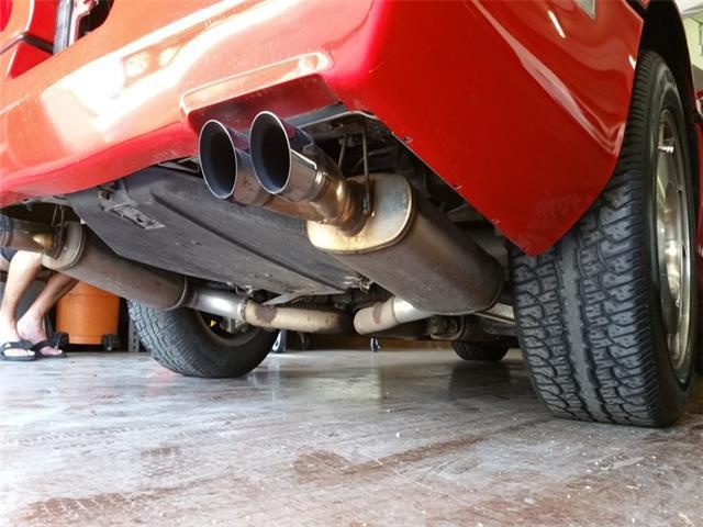 1987 Red Chevrolet Corvette --