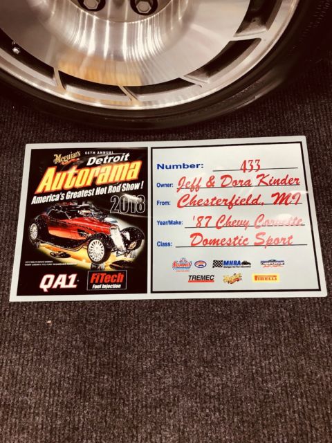 1987 Magnetic Red Chevrolet Corvette Coupe