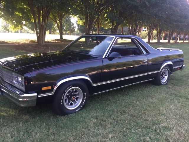 1987 Black Chevrolet El Camino