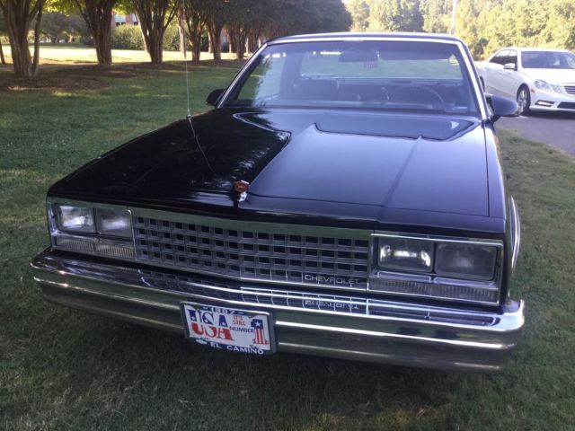1987 Black Chevrolet El Camino