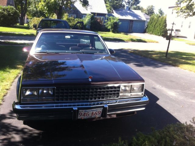 1987 Burgundy Chevrolet Other Pickups Small Pickup/2 door sedan