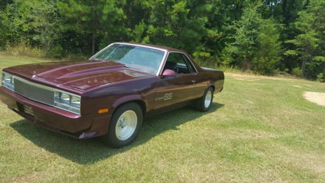 1987 Burgundy Chevrolet El Camino Standard Cab Pickup