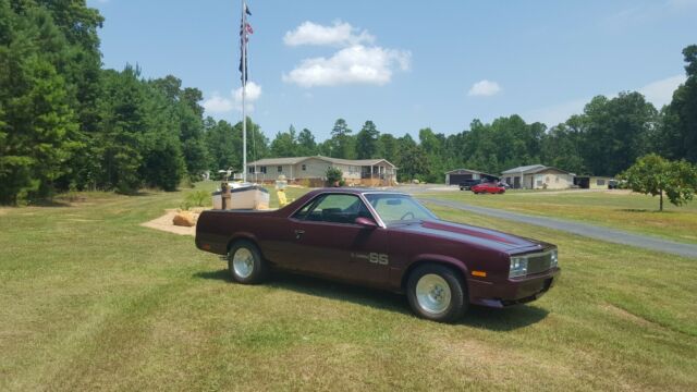 1987 Burgundy Chevrolet El Camino Standard Cab Pickup