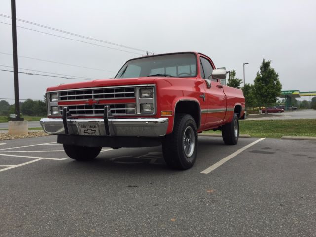 1987 Red Chevrolet C/K Pickup 1500 Standard Cab Pickup