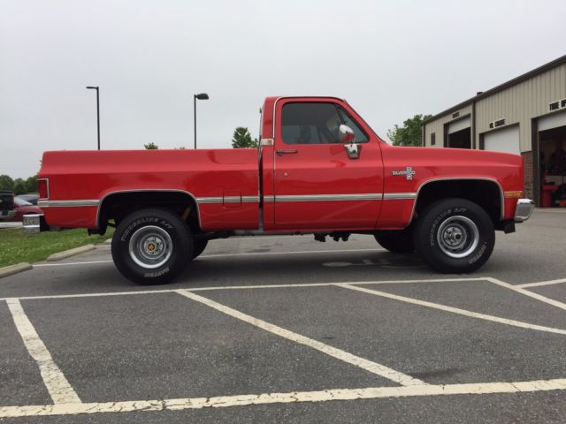 1987 Red Chevrolet C/K Pickup 1500 Standard Cab Pickup