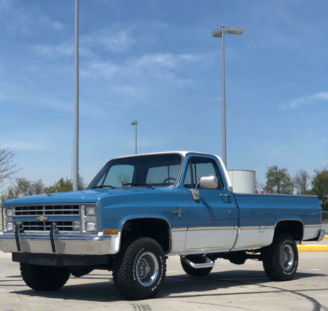 1987 Blue Chevrolet C/K Pickup 1500 Pickup