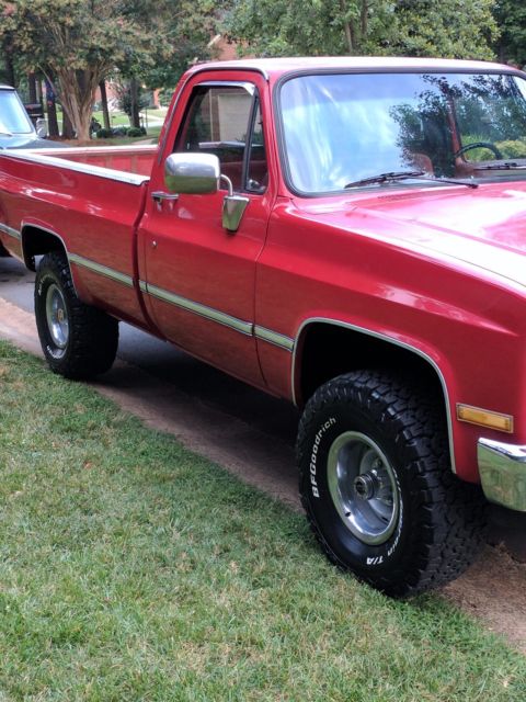 1987 Red Chevrolet C/K Pickup 1500 Cab & Chassis