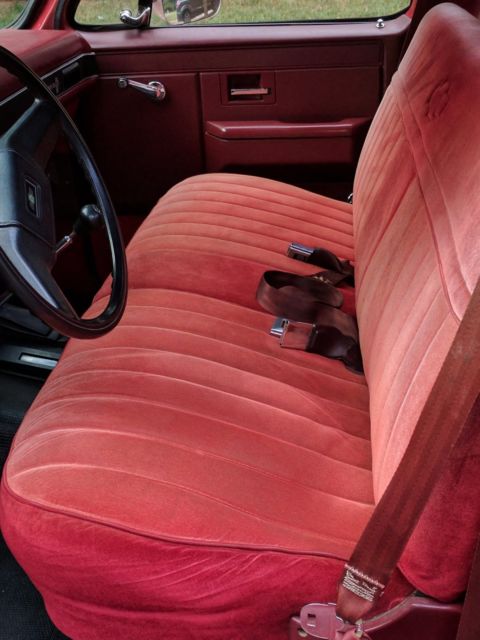 1987 Red Chevrolet C/K Pickup 1500 Cab & Chassis