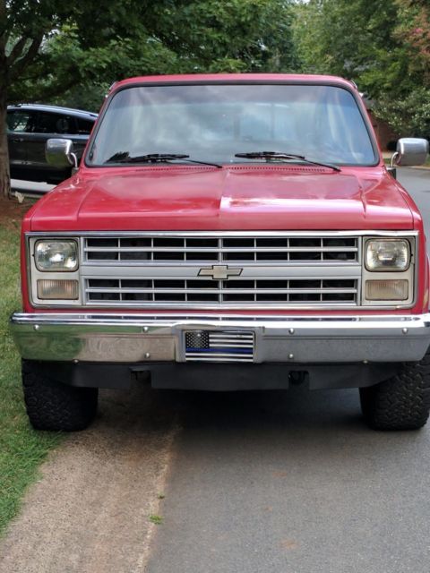 1987 Red Chevrolet C/K Pickup 1500 Cab & Chassis