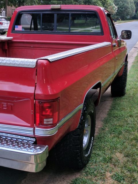 1987 Red Chevrolet C/K Pickup 1500 Cab & Chassis