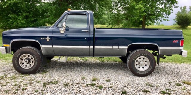1987 Blue Chevrolet C/K Pickup 3500 Standard Cab Pickup
