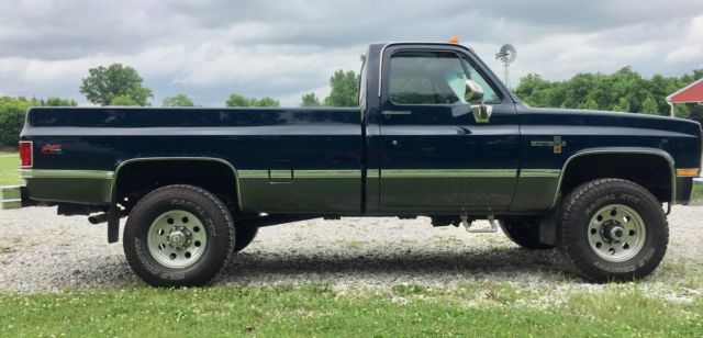 1987 Blue Chevrolet C/K Pickup 3500 Standard Cab Pickup