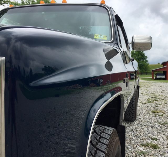1987 Blue Chevrolet C/K Pickup 3500 Standard Cab Pickup