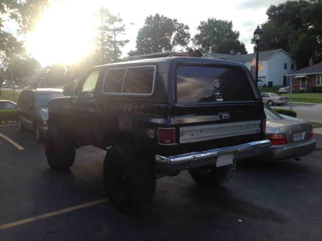 1987 Black Chevrolet Blazer Pickup