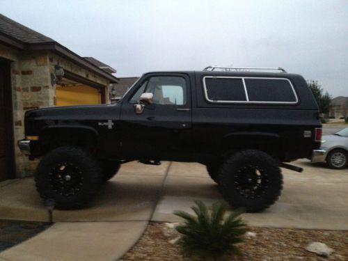 1987 Black Chevrolet Blazer Pickup