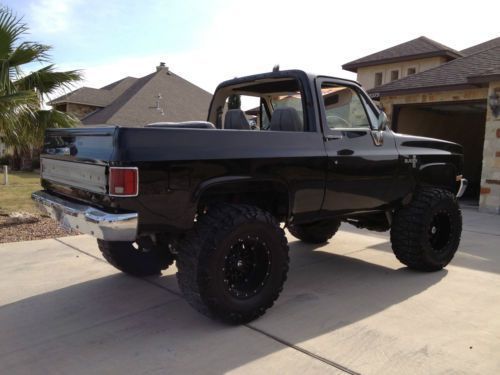 1987 Black Chevrolet Blazer Pickup