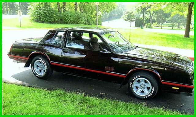 1987 Red Chevrolet Monte Carlo