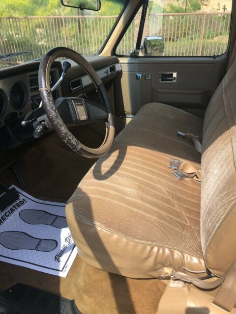 1987 brown/ tan Chevrolet C-10 Standard Cab Pickup