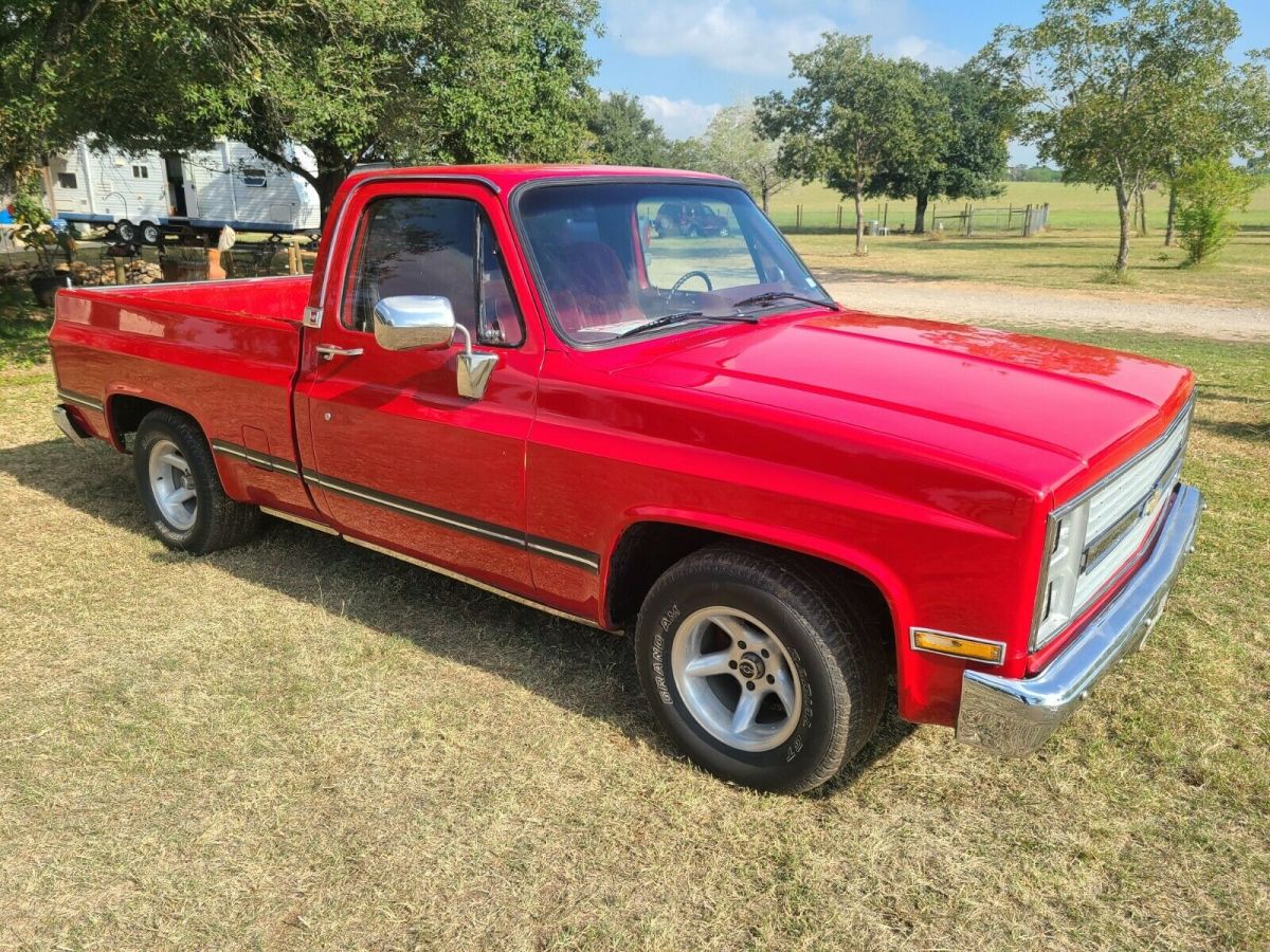 1987 Red Chevrolet R10 Standard Cab Pickup
