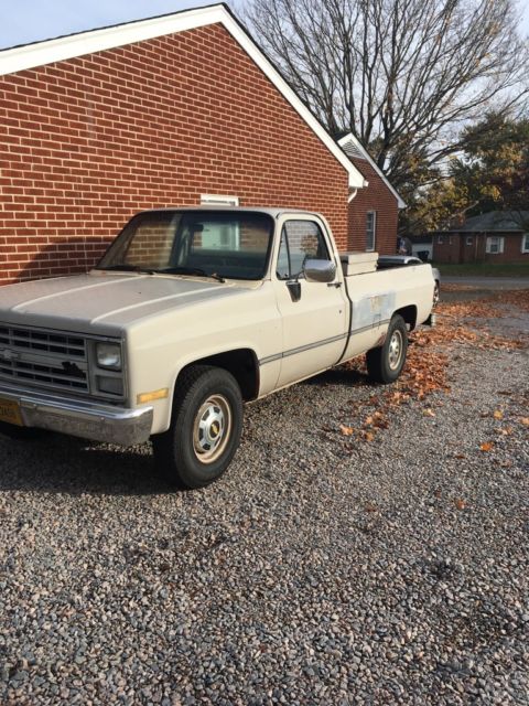 1987 Tan Chevrolet C/K Pickup 2500 Long Bed
