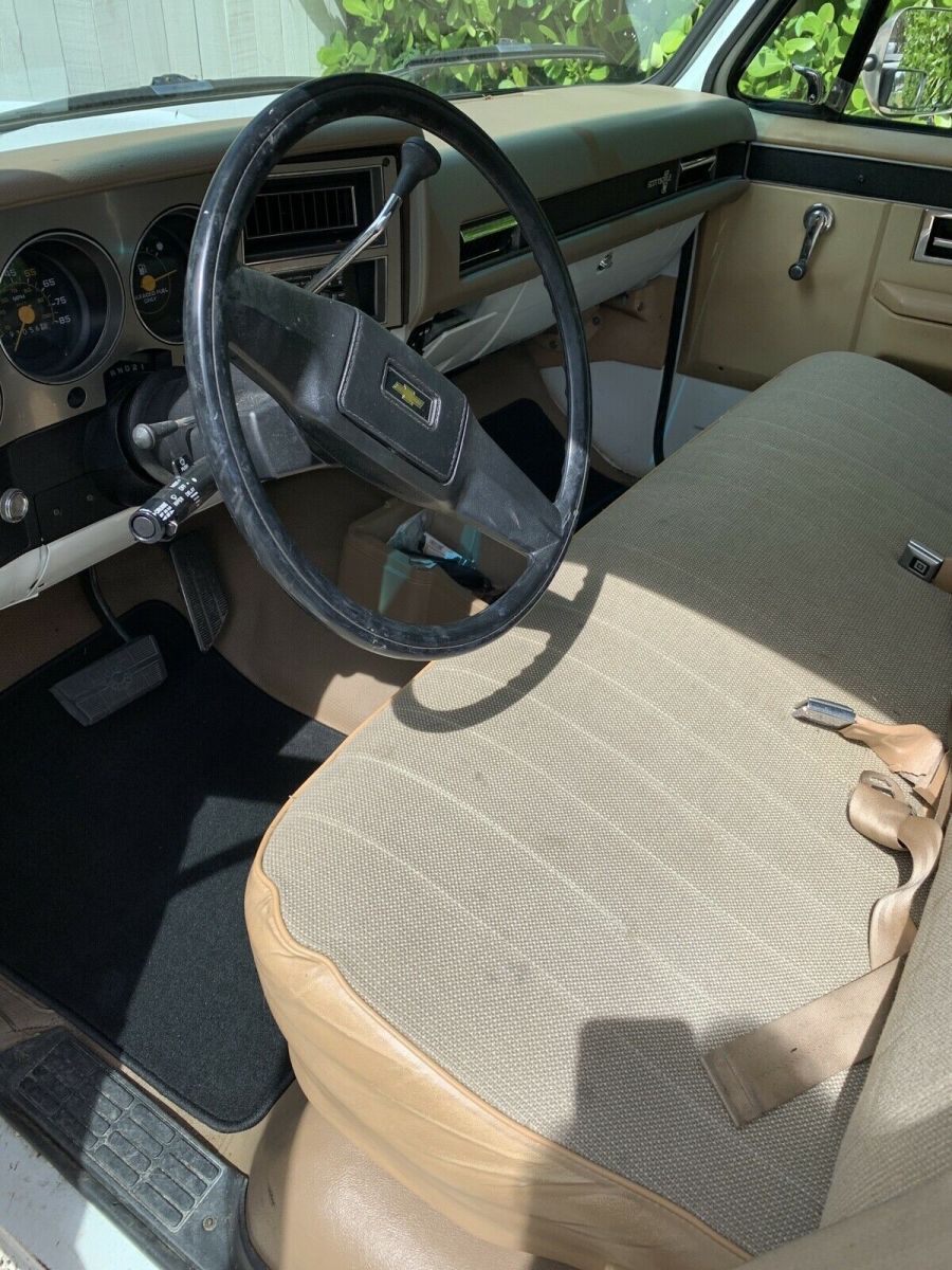 1987 White Chevrolet R20 Pickup