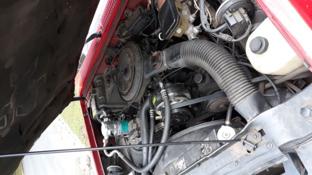 1987 Red Chevrolet S-10 Extended Cab Pickup