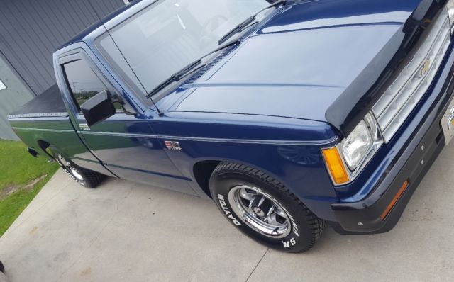 1987 Blue Chevrolet S-10 Standard Cab Pickup