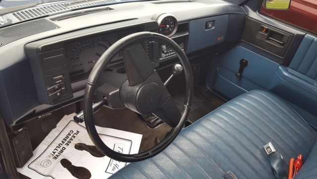 1987 Blue Chevrolet S-10 Standard Cab Pickup