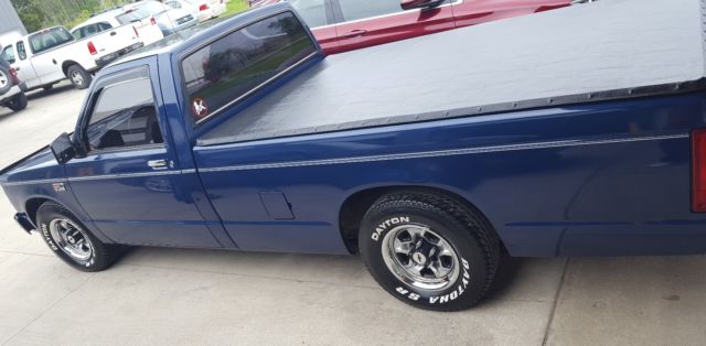 1987 Blue Chevrolet S-10 Standard Cab Pickup