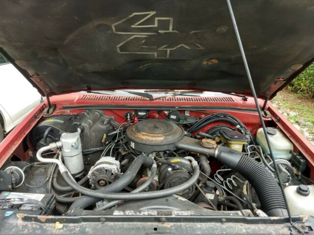 1987 Red Chevrolet S-10 Standard Cab Pickup