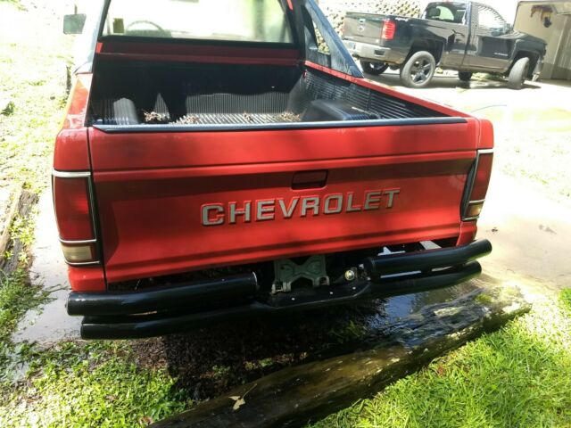 1987 Red Chevrolet S-10 Standard Cab Pickup
